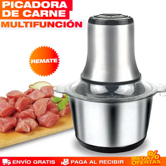 MOLINO PICADOR ELÉCTRICO ACERO INOXIDABLE 🔥2 LITROS🔥 (TAMAÑO GRANDE)